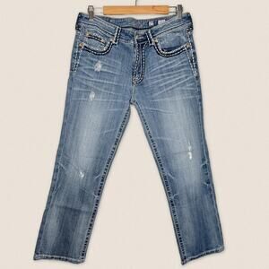 Vintage y2k low rise Miss Me jeans boyfriend Size 29